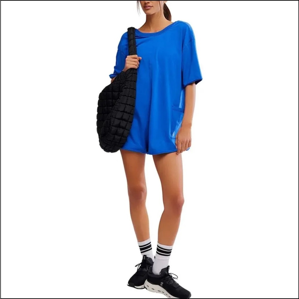 Free People Hot Shot Romper Tee, Small, NWT